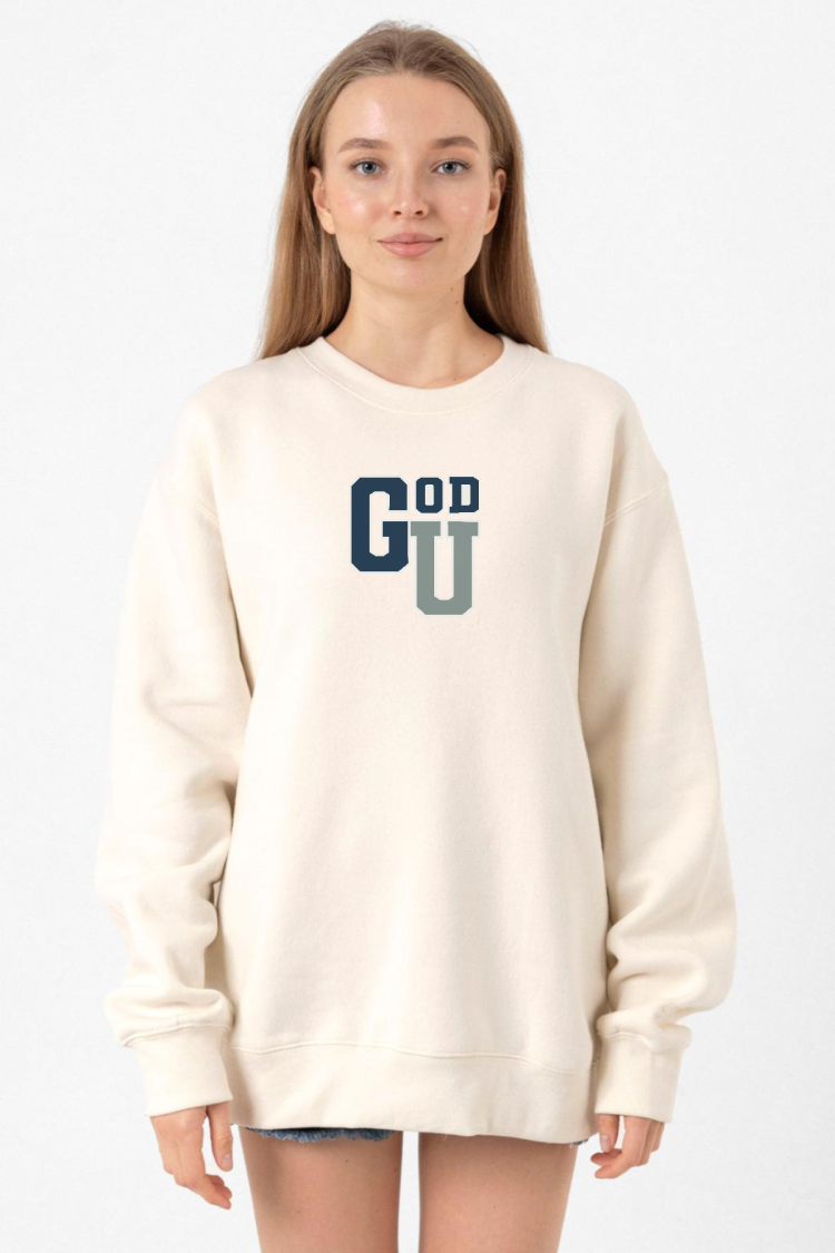 Gen V Godolkin University Abbreviation Ekru Kadın 2ip Sweatshirt