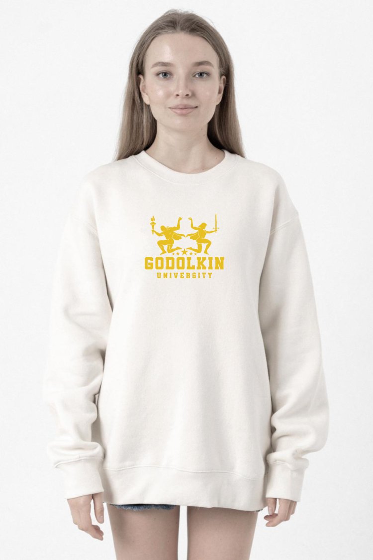 Gen V Godolkin University Logo Beyaz Kadın 2ip Sweatshirt