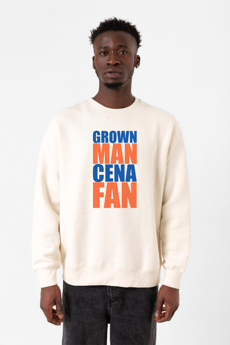 Wwe Grown Man Cena Fan Ekru Erkek 2ip Sweatshirt