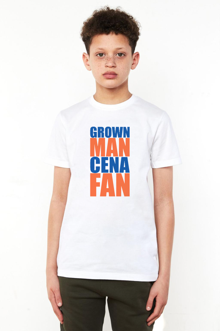 Wwe Grown Man Cena Fan Beyaz Çocuk Bisikletyaka Tshirt