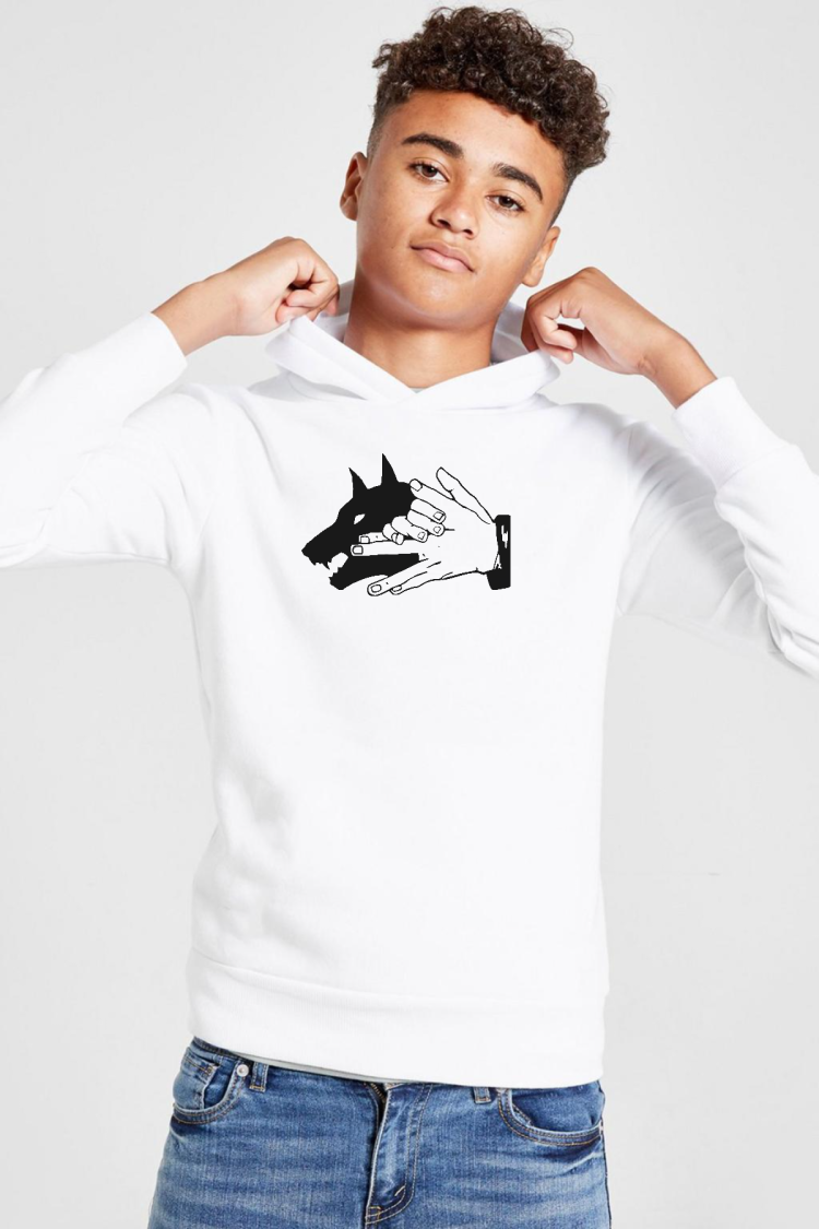 Jujutsu Kaisen Anime Divine Dogs Beyaz Çocuk 3ip Kapşonlu  Sweatshirt