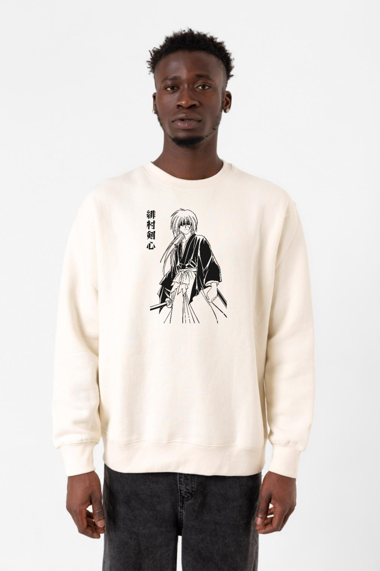 Rurouni Kenshin Poster Japan Ekru Erkek 2ip Sweatshirt