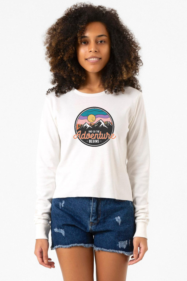 And So The Adventure Begins Ekstra Uzunkol Sweatshirt Ekru