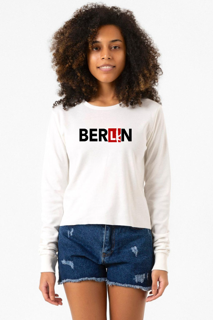 La Casa De Papel Berlin Ak Ekru Ekstra Uzunkol Sweatshirt