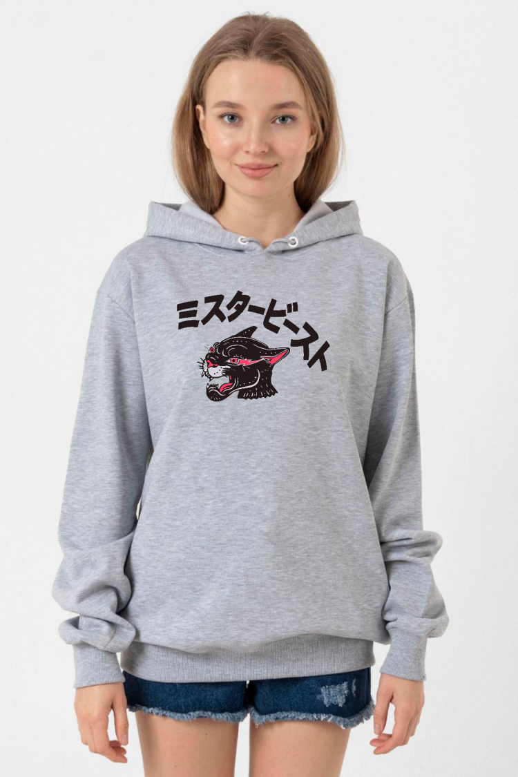 Mr Beast Kanji Grimelanj Kadın 3ip Kapşonlu Sweatshirt