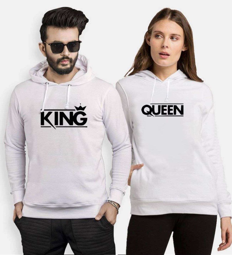 Tshirthane King Queen 5 Sevgili Kombinleri Kapüşonlu Çift Kombini