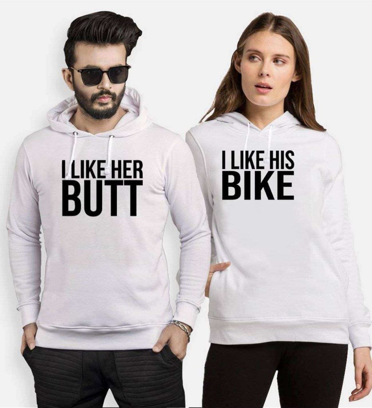 Tshirthane I Like Sevgili Kombinleri Kapüşonlu Çift Kombini