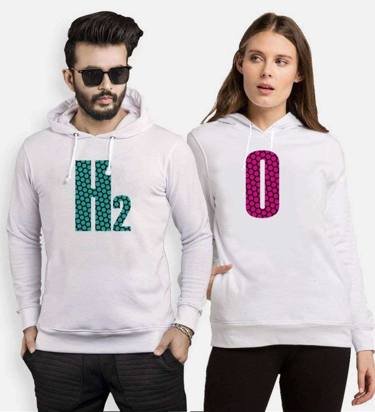 Tshirthane H2 O Sevgili Kombinleri Kapüşonlu Çift Kombini