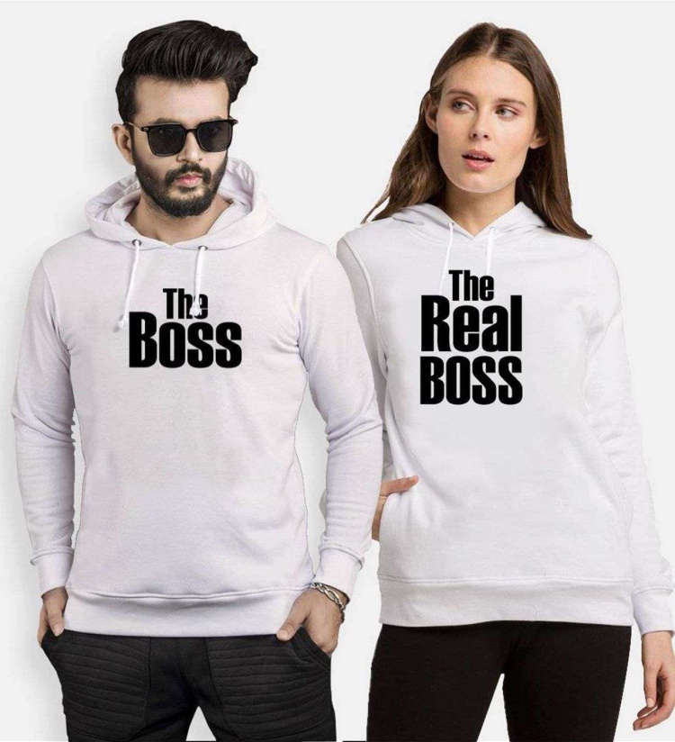 Tshirthane  Boss Realboss Sevgili Kombinleri Kapüşonlu Çift Kombini