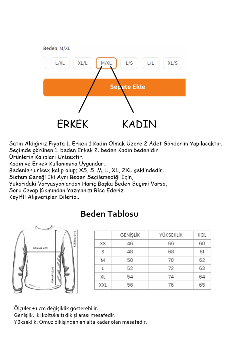 Tshirthane Meet My Love Sevgili Kombinleri Sweatshirt Çift Kombini