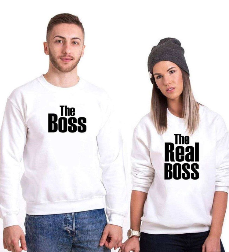 Tshirthane  Boss Realboss Sevgili Kombinleri Sweatshirt Çift Kombini