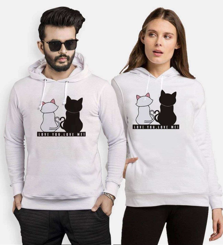 Tshirthane Love You-Love Me Sevgili Kombinleri Kapüşonlu Kombini