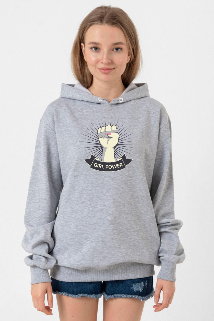 Girl Power Grimelanj Kadın 3ip Kapşonlu Sweatshirt