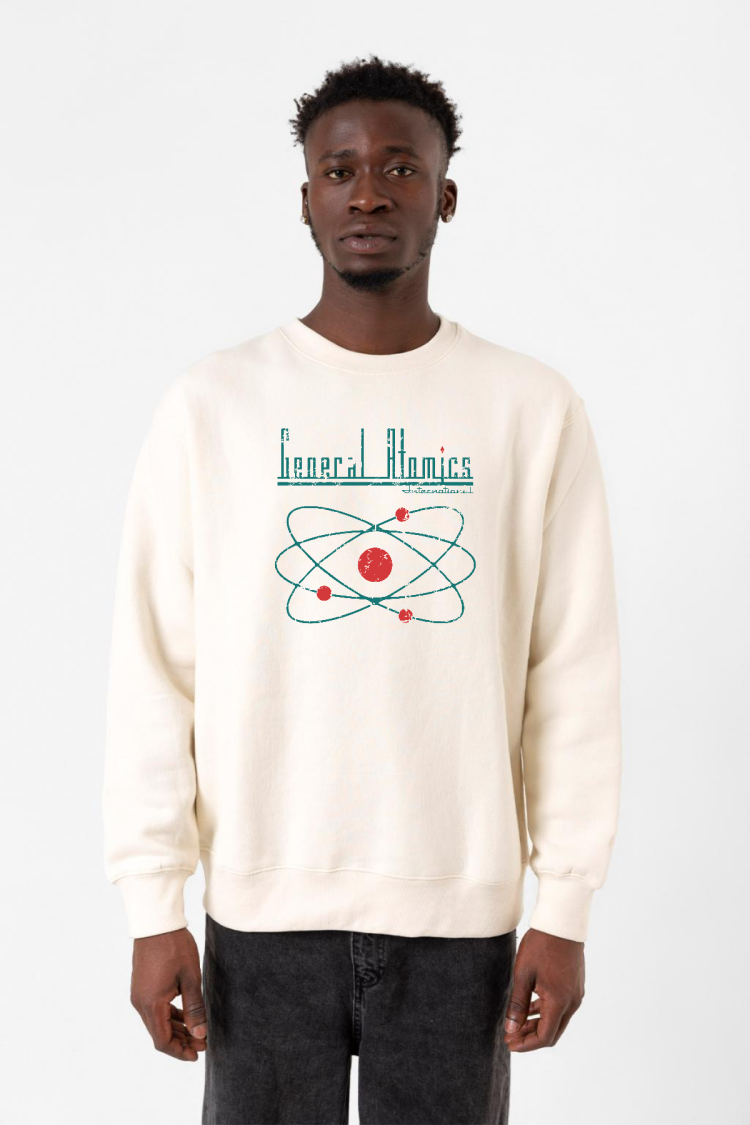 Fallout General Atomics Ekru Erkek 2ip Sweatshirt