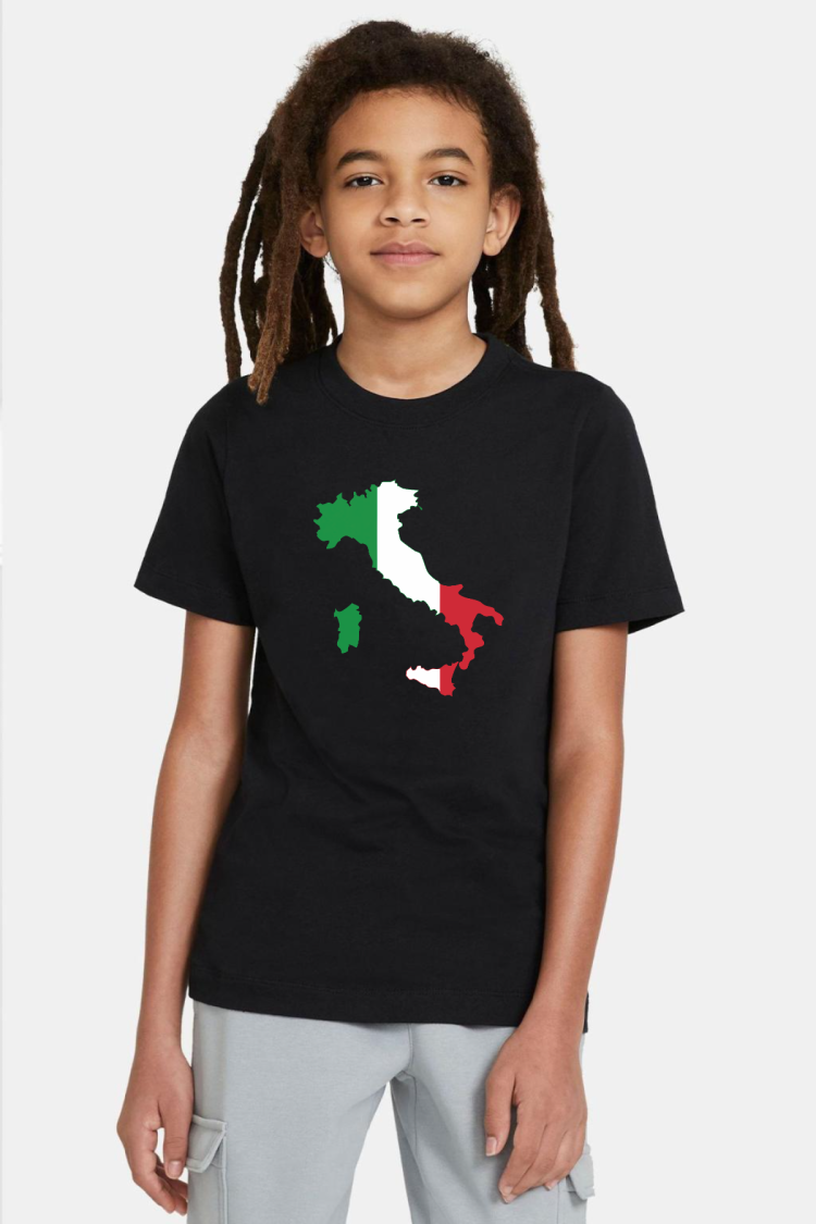 Euro 24 Italy Siyah Çocuk Tshirt