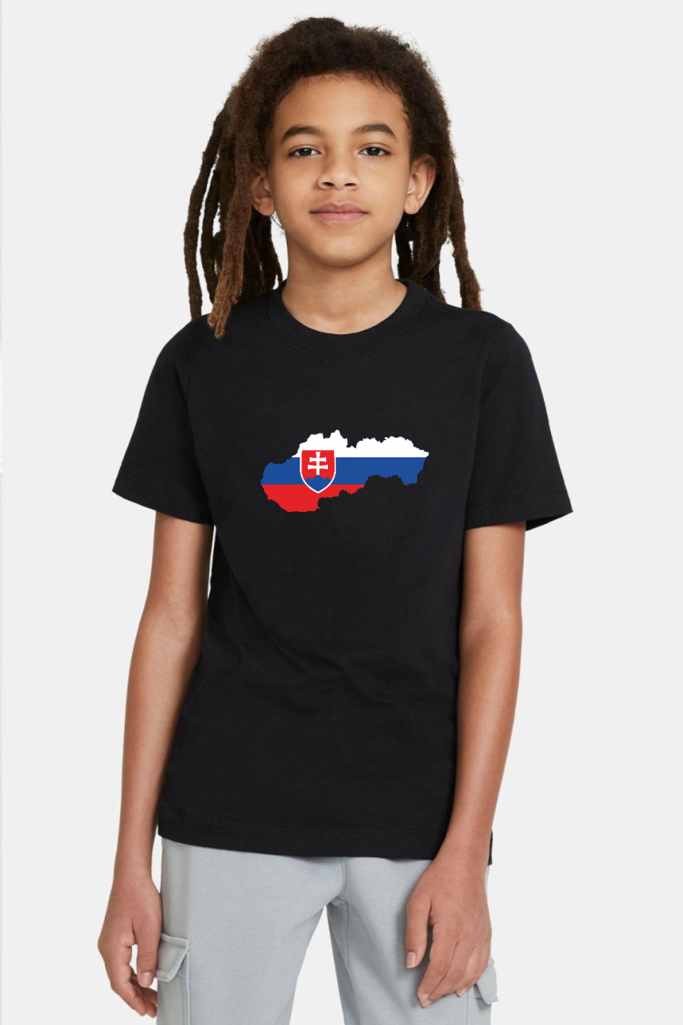 Euro 24 Slovakia Siyah Çocuk Tshirt