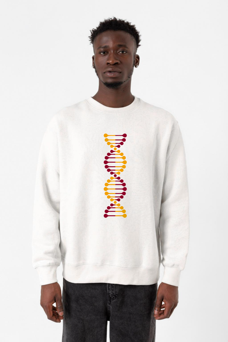 Sarı Kırmızı Dna Beyaz Erkek 2ip Sweatshirt