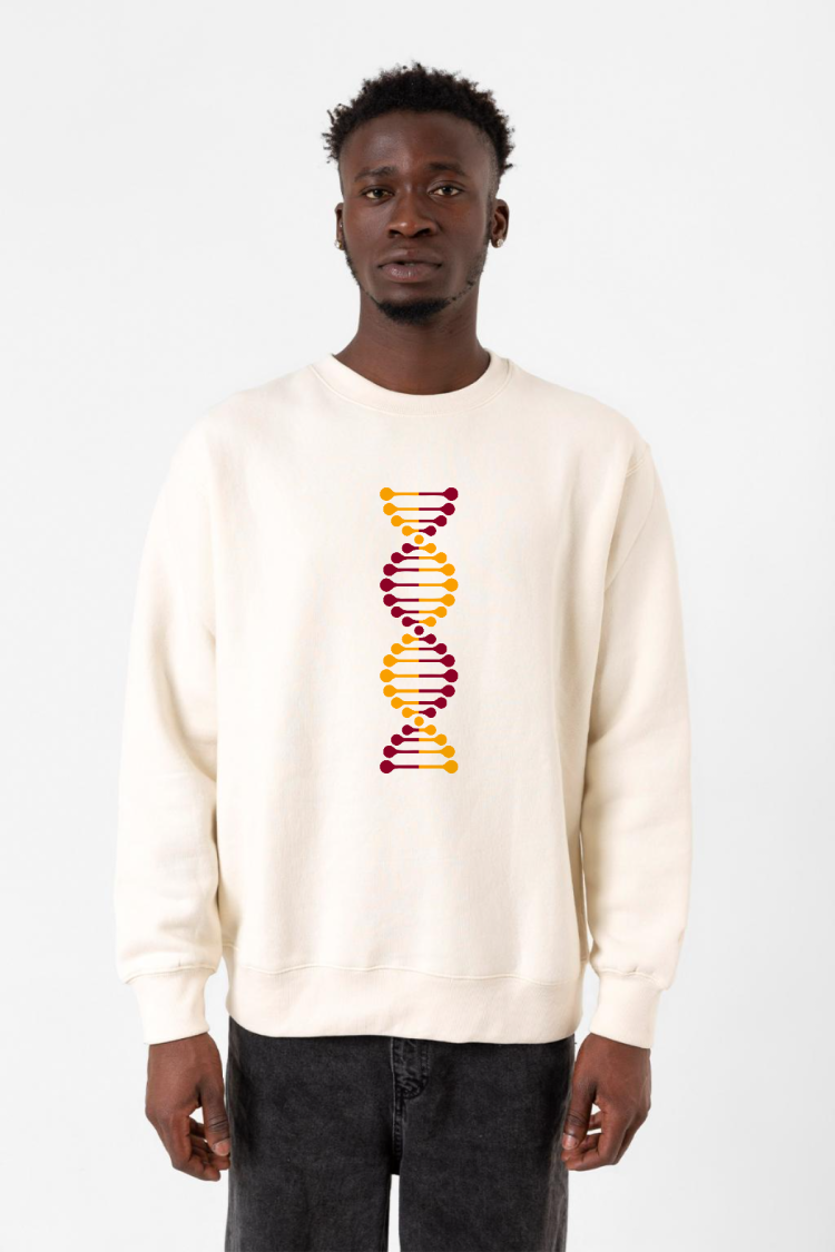 Sarı Kırmızı Dna Ekru Erkek 2ip Sweatshirt