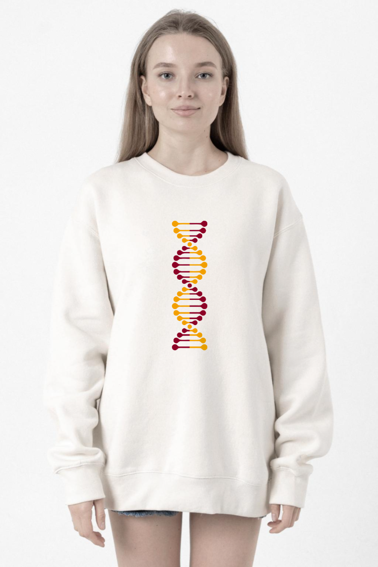 Sarı Kırmızı Dna Beyaz Kadın 2ip Sweatshirt