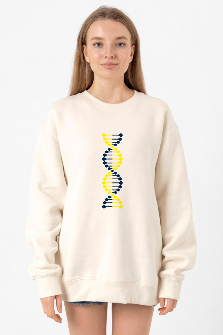 Sarı Lacivert Dna Ekru Kadın 2ip Sweatshirt