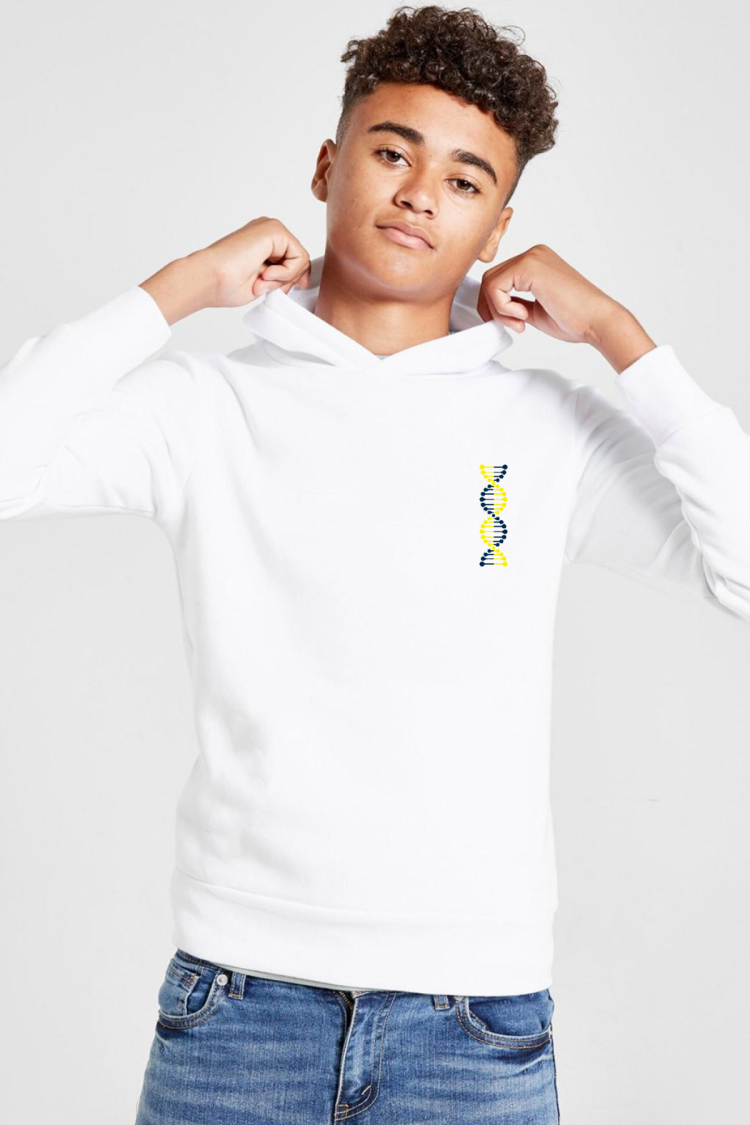 Sarı Lacivert Dna Beyaz Çocuk 3ip Kapşonlu  Sweatshirt