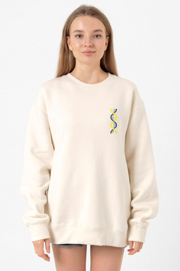 Sarı Lacivert Dna Ekru Kadın 2ip Sweatshirt