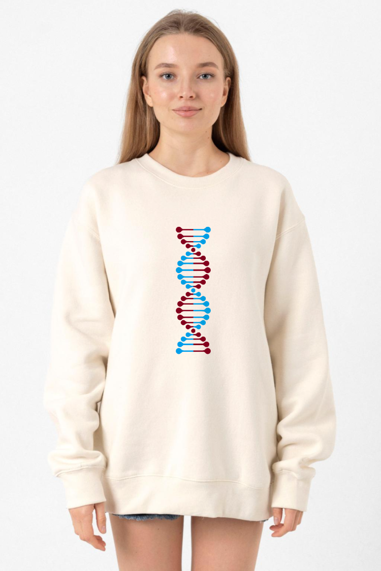 Bordo Mavi Dna Ekru Kadın 2ip Sweatshirt