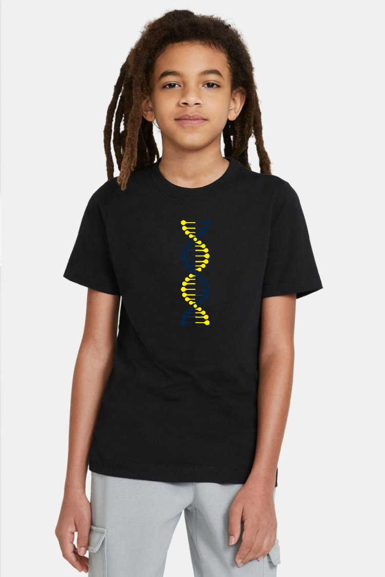 Sarı Lacivert Dna Siyah Çocuk Tshirt