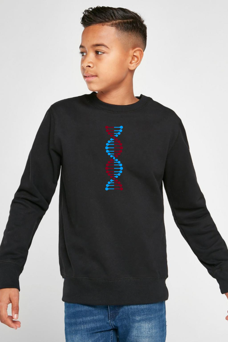 Bordo Mavi Dna Siyah Çocuk 2ip Sweatshirt