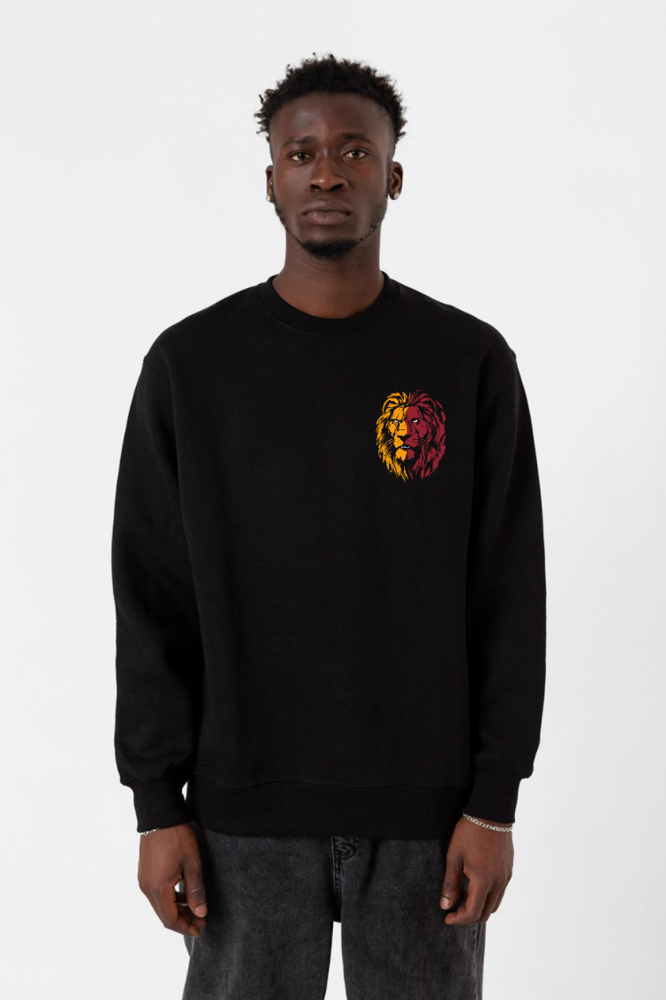 Sarı Kırmızı Aslan Siyah Erkek 2ip Sweatshirt