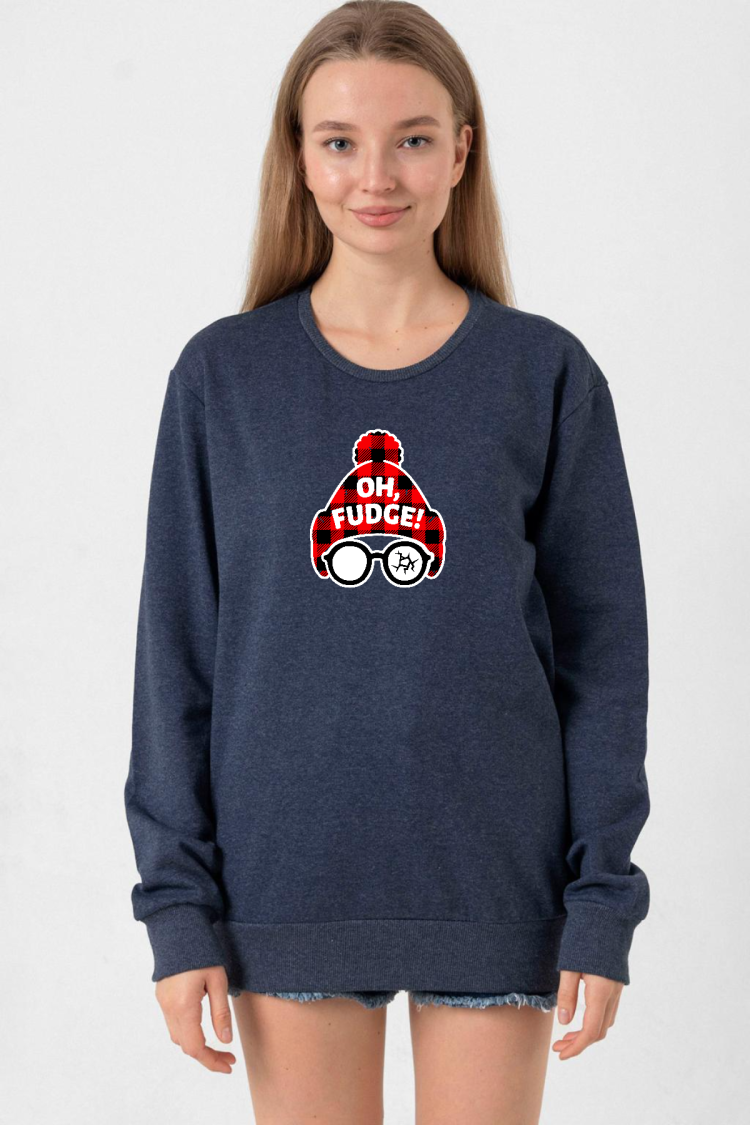 Oh Fudge Christmas İndigo Kadın 2ip Sweatshirt