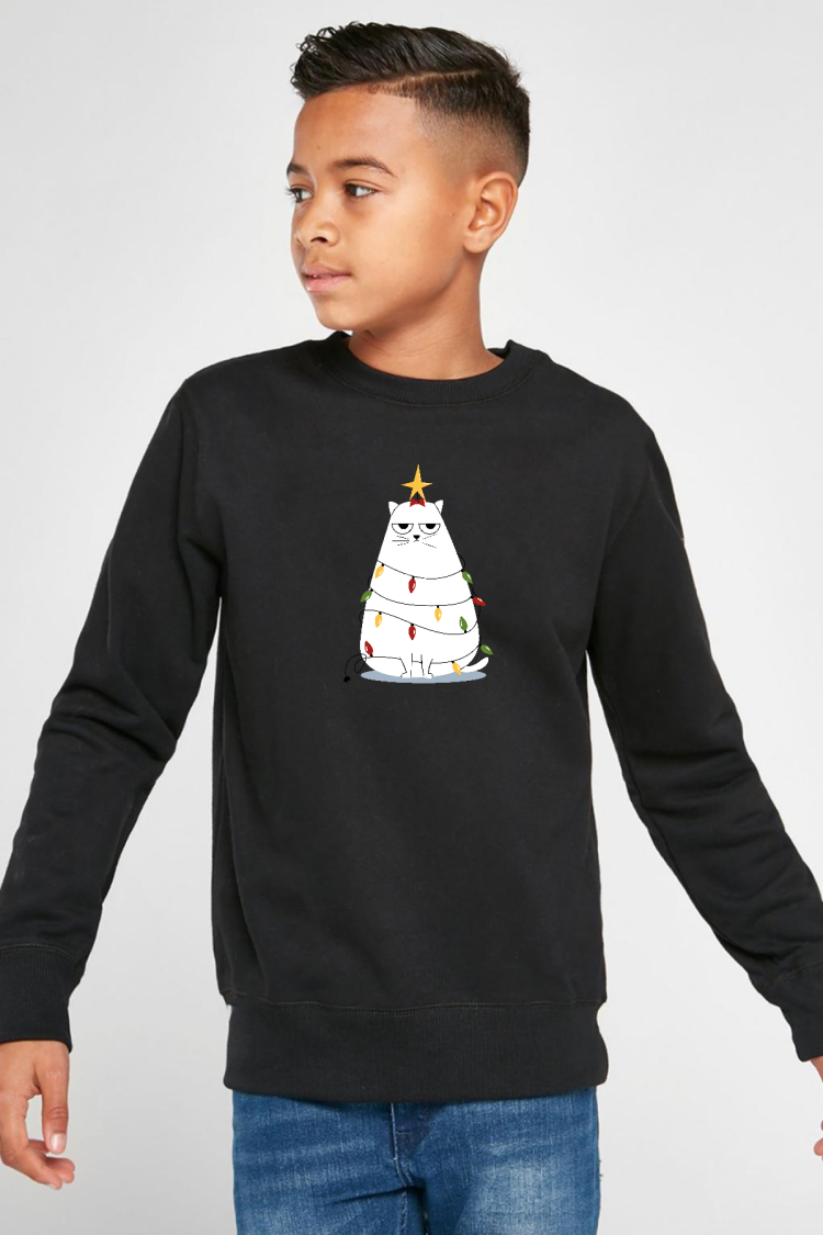 Grumpy Christmas Siyah Çocuk 2ip Sweatshirt