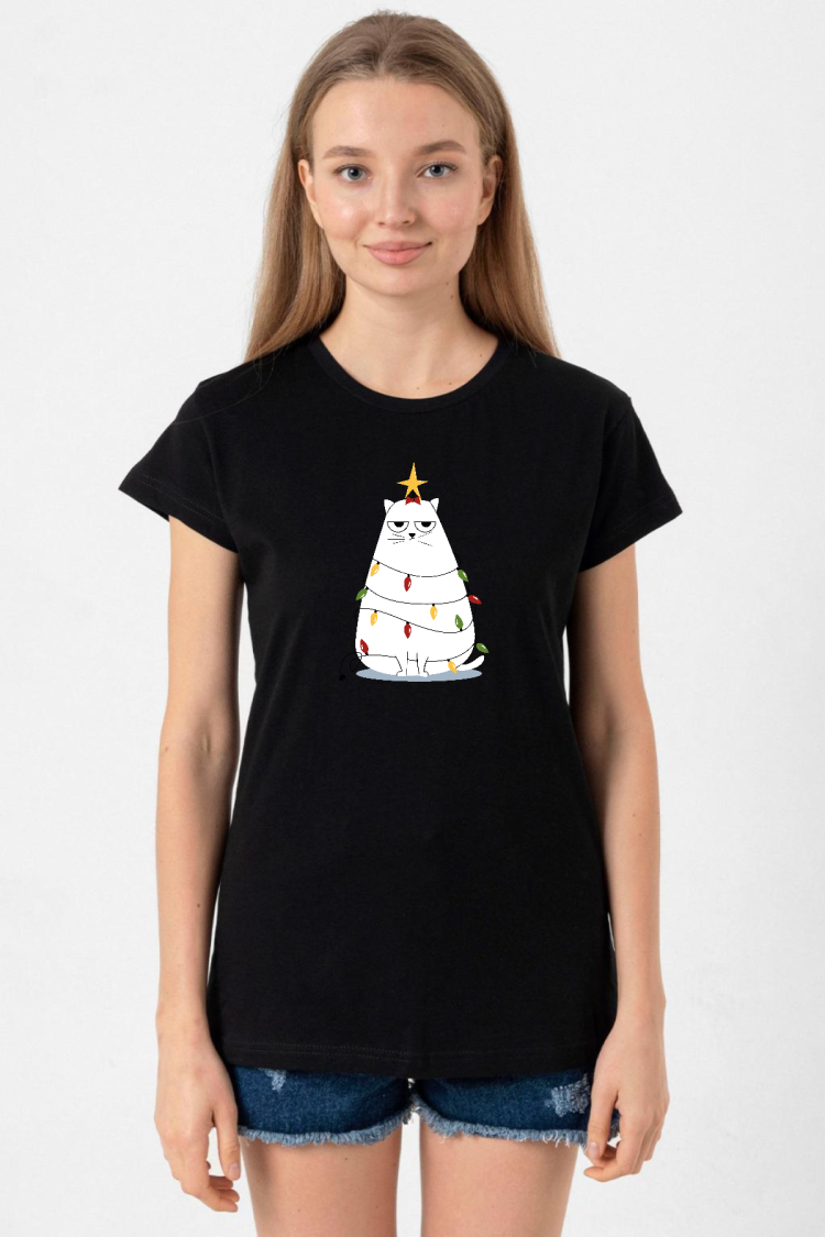 Grumpy Christmas Siyah Kadın Tshirt