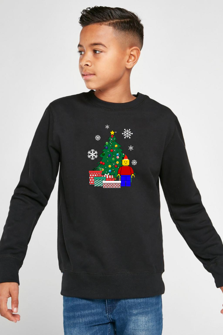 Lego Man Christmas Siyah Çocuk 2ip Sweatshirt