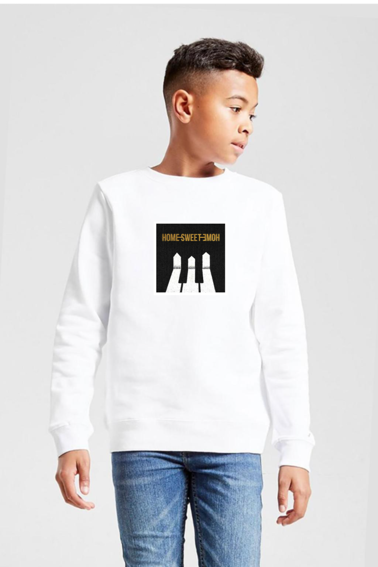 G-Dragon Home Sweet Home Beyaz Çocuk 2ip Sweatshirt