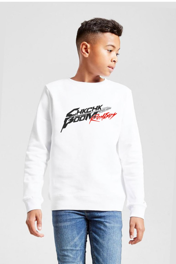 Stray Kids Chk Chk Boom Beyaz Çocuk 2ip Sweatshirt