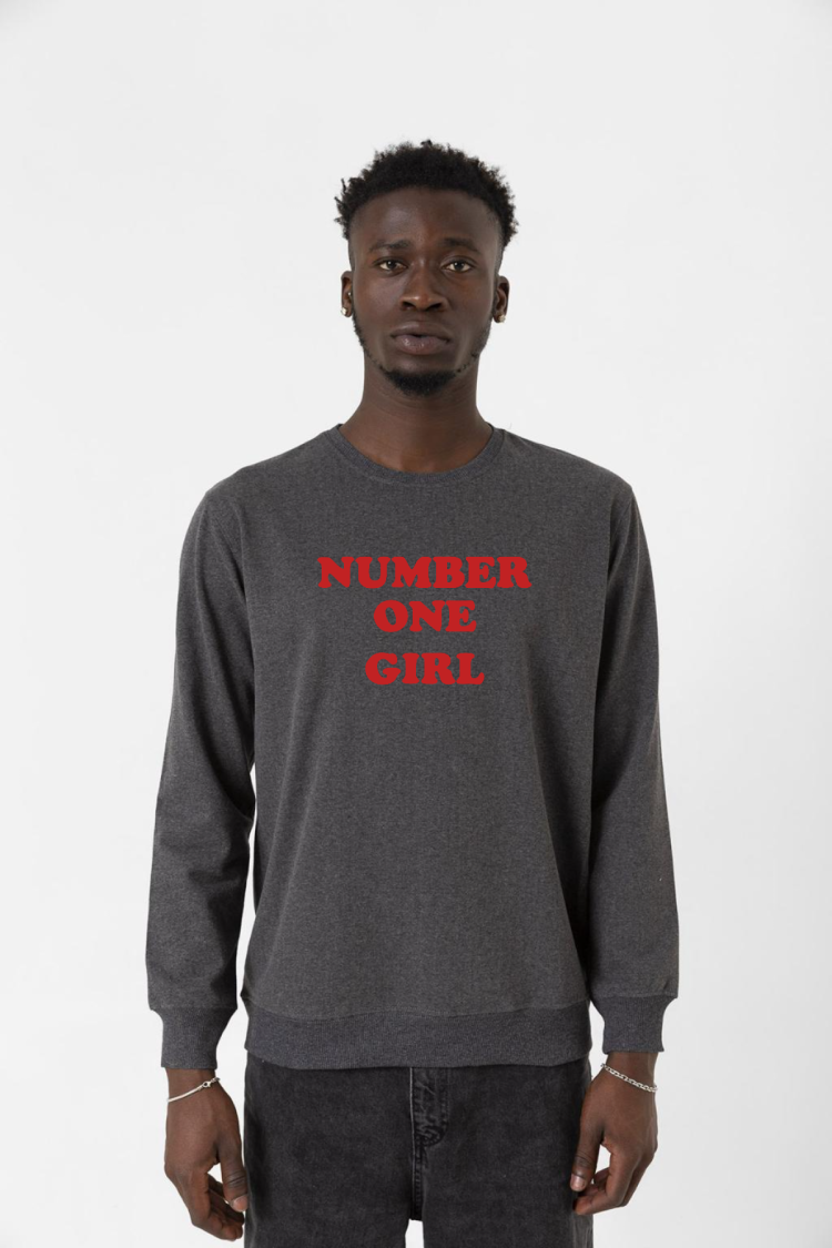 Rose Number One Girl Füme Erkek 2ip Sweatshirt