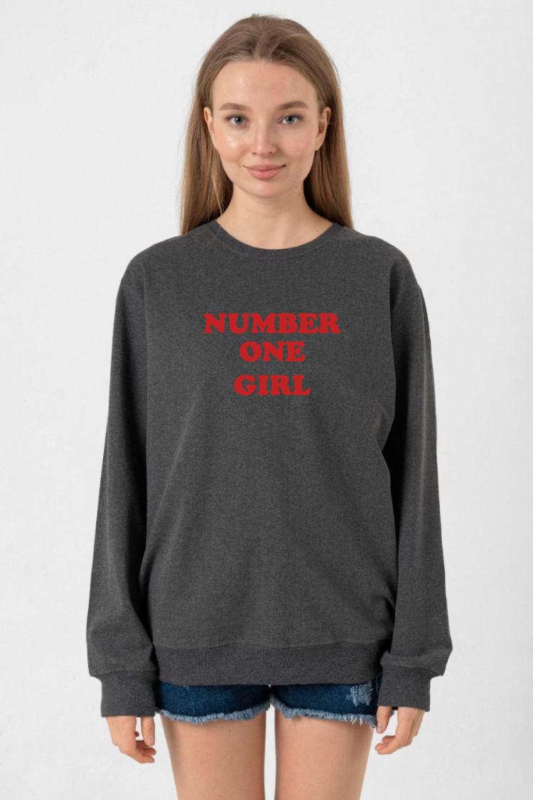 Rose Number One Girl Füme Kadın 2ip Sweatshirt