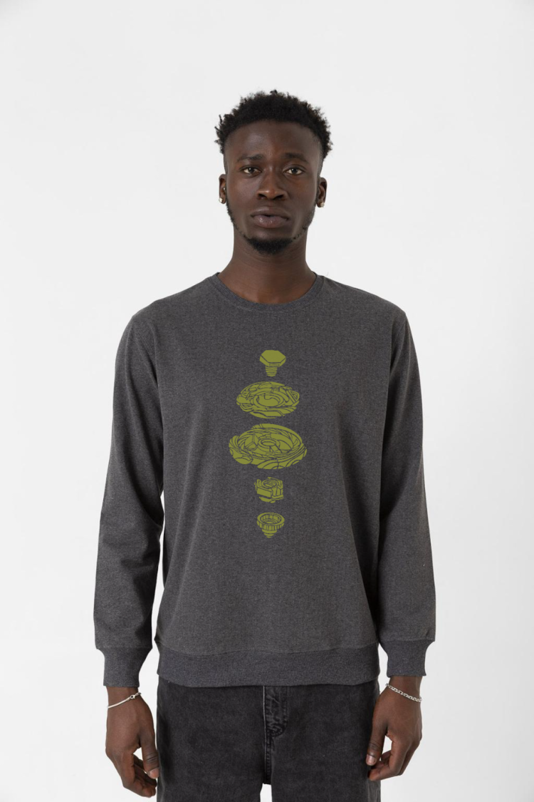 Beyblade Pieces Green Füme Erkek 2ip Sweatshirt