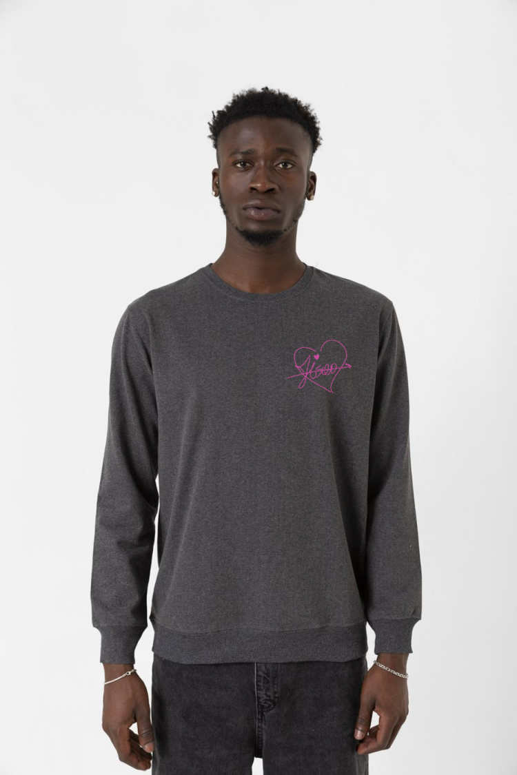 Blackpink Jisoo Signature Füme Erkek 2ip Sweatshirt