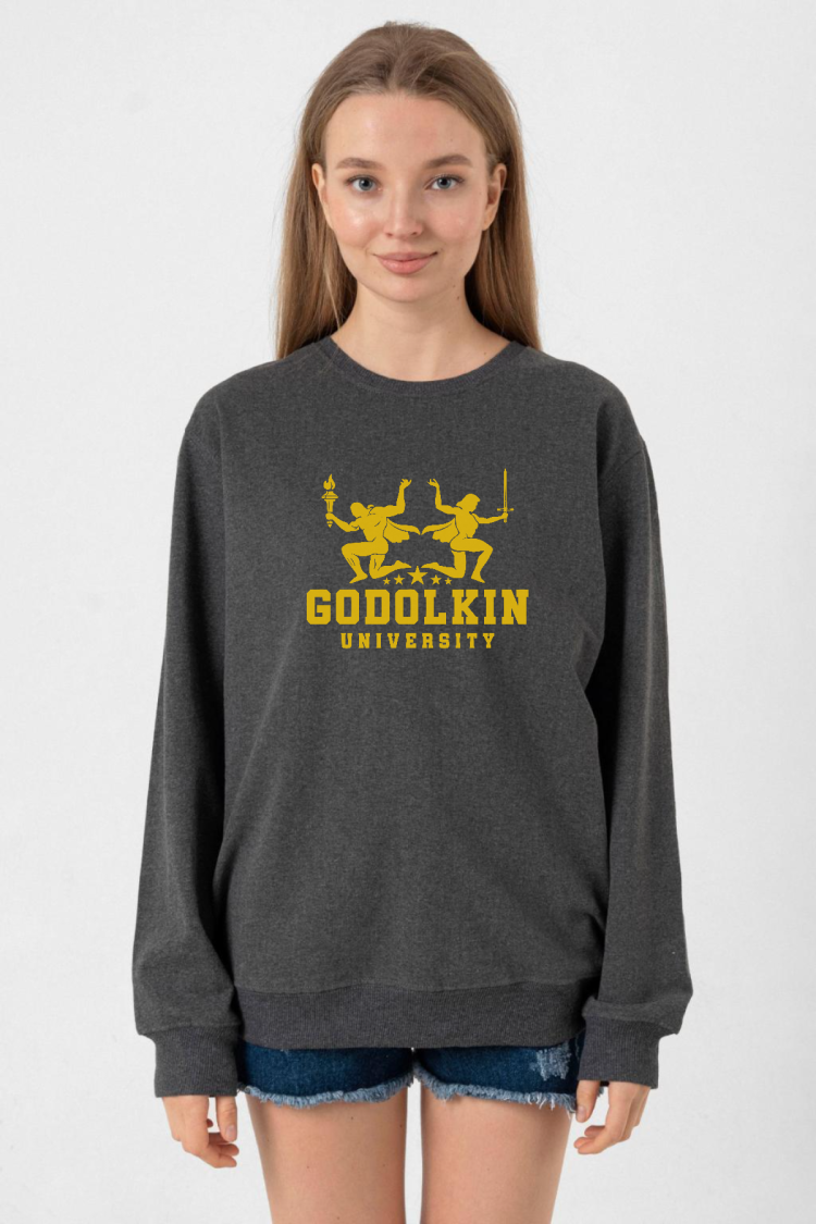 Gen V Godolkin University Logo Füme Kadın 2ip Sweatshirt