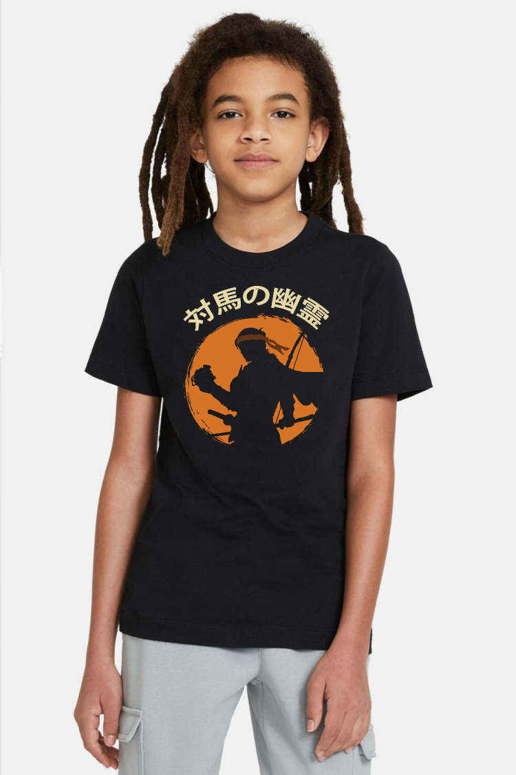 Ghost Of Tsushima The Island Japanese Siyah Çocuk Tshirt