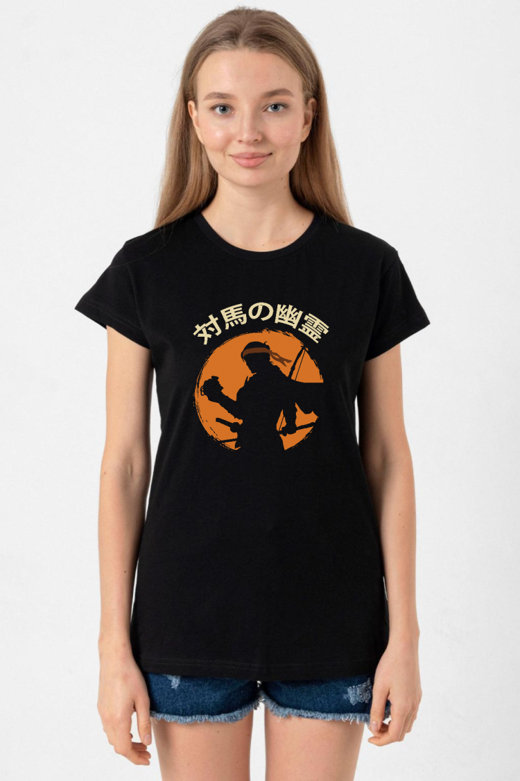 Ghost Of Tsushima The Island Japanese Siyah Kadın Tshirt