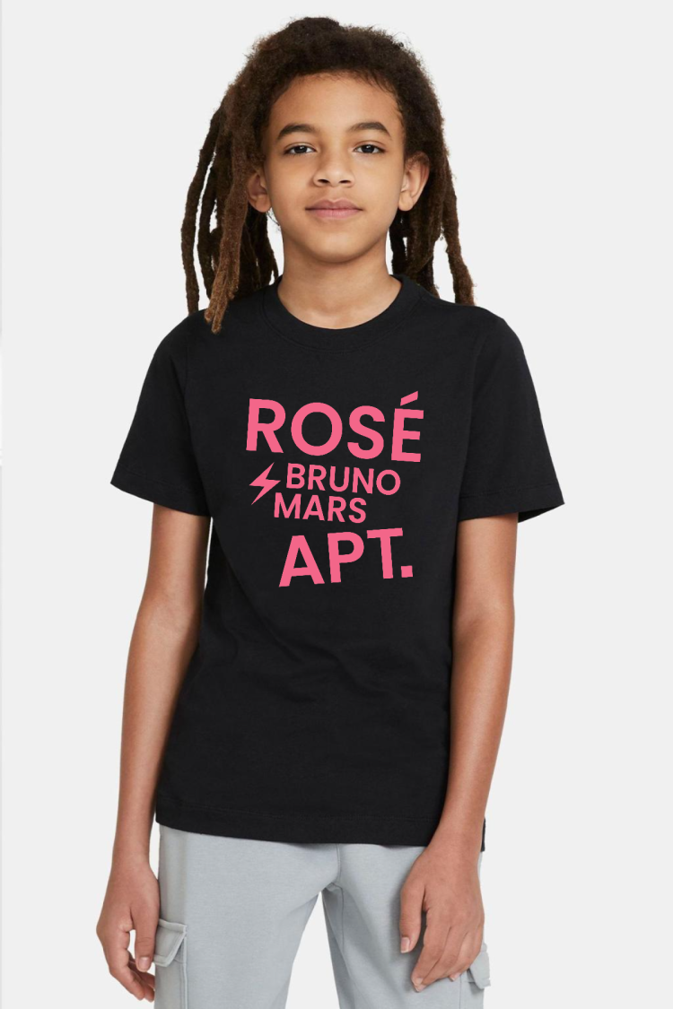 BLACKPINK ROSE BRUNO MARS APT Siyah Çocuk Tshirt