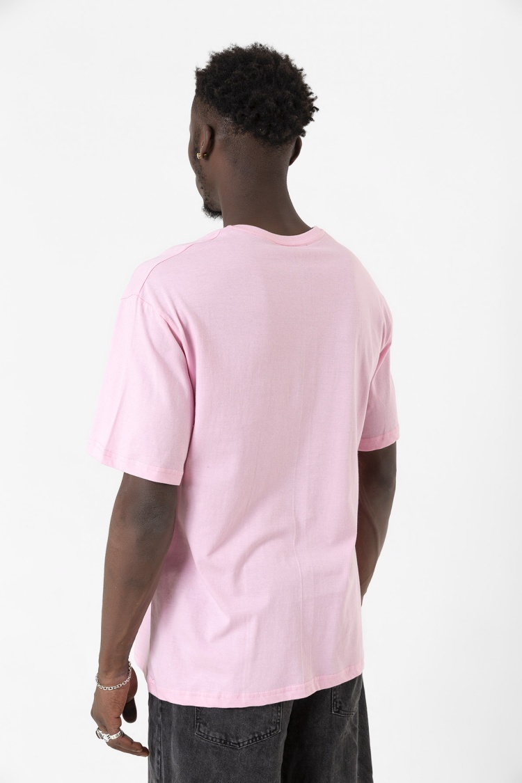 He Man Logo Pembe Erkek Oversize Tshirt