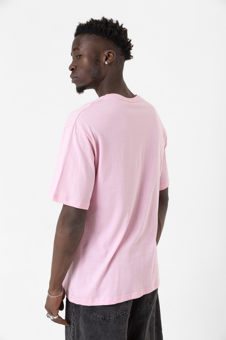 He Man Logo Pembe Erkek Oversize Tshirt