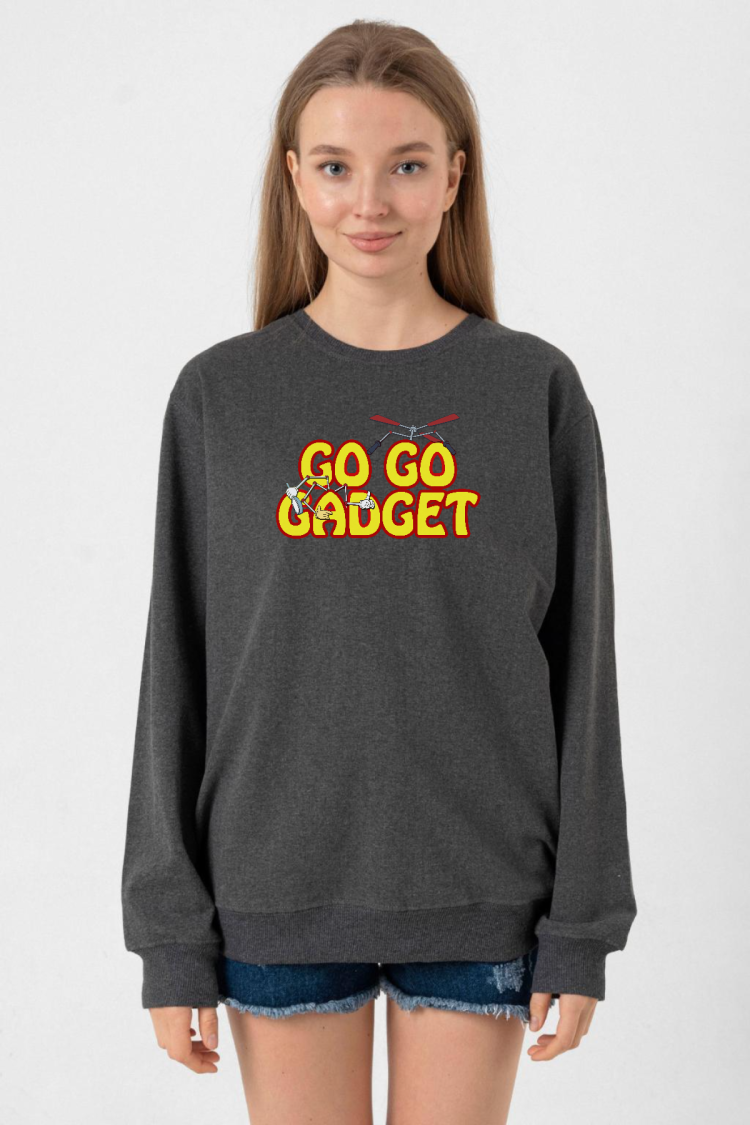 Inspector Gadget Go Go Gadget Füme Kadın 2ip Sweatshirt