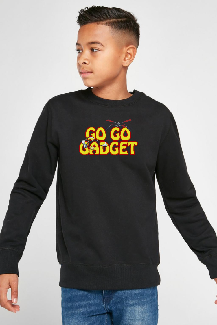 Inspector Gadget Go Go Gadget Siyah Çocuk 2ip Sweatshirt