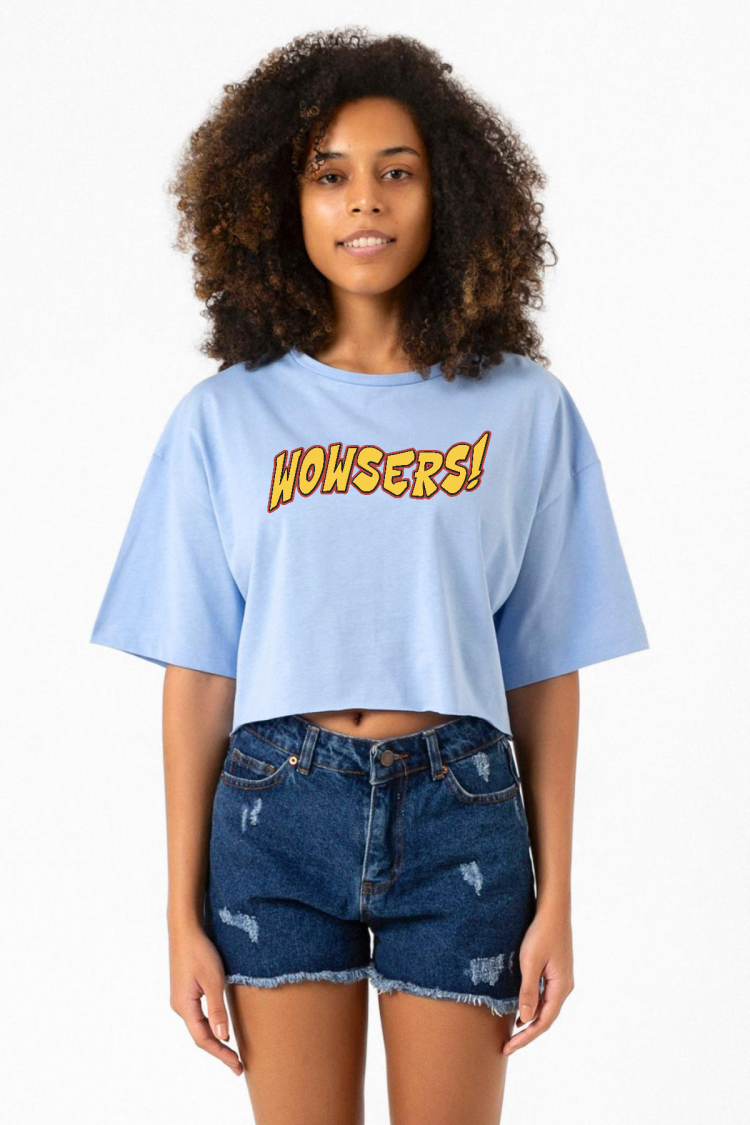 Inspector Gadget Wowsers Bebe Mavi Kadın Crop Tshirt