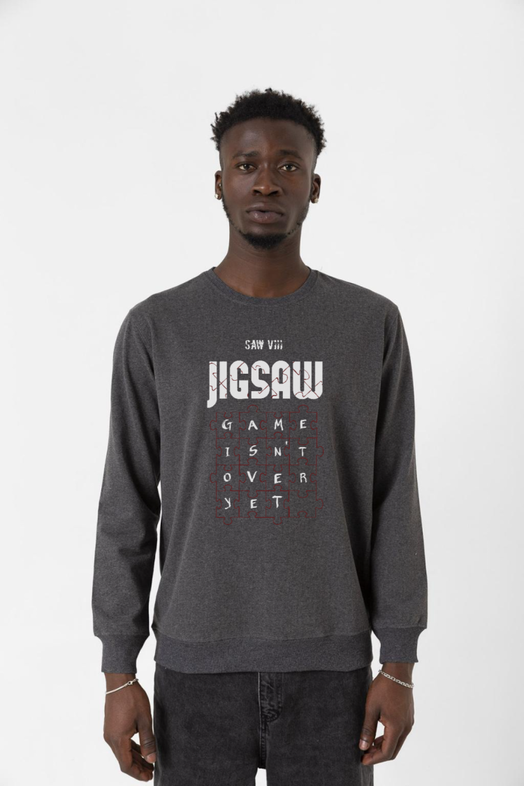 Jigsaw Game Isn_t Over Yet Füme Erkek 2ip Sweatshirt